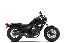 New 2017 HONDA REBEL 300 BLACK This bike oozes style. From its blacked-out looks and low-slung seat, to its compact frame, the Rebel 300 rocks as is, or makes the perfect platform for customization. But don’t let that steal the thunder from its performance, because it’s also equipped with a sporty engine, a great lean angle and of course, Honda reliability. All together, the Rebel 300 delivers the performance and style riders of all skill levels can enjoy.